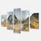 Designart - Volcano Panorama with Dramatic Sky - Landscape Canvas Art Print